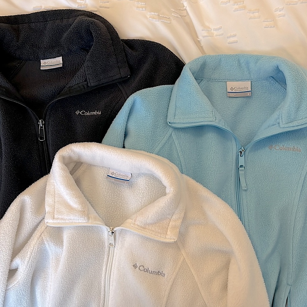 Set of 3 Columbia fleece jackets